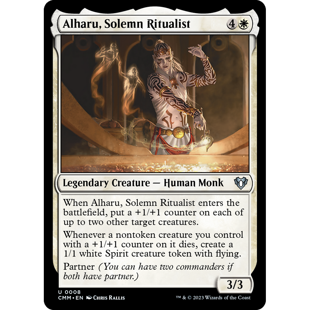 Alharu, Solemn Ritualist (CMM-008) - Commander Masters