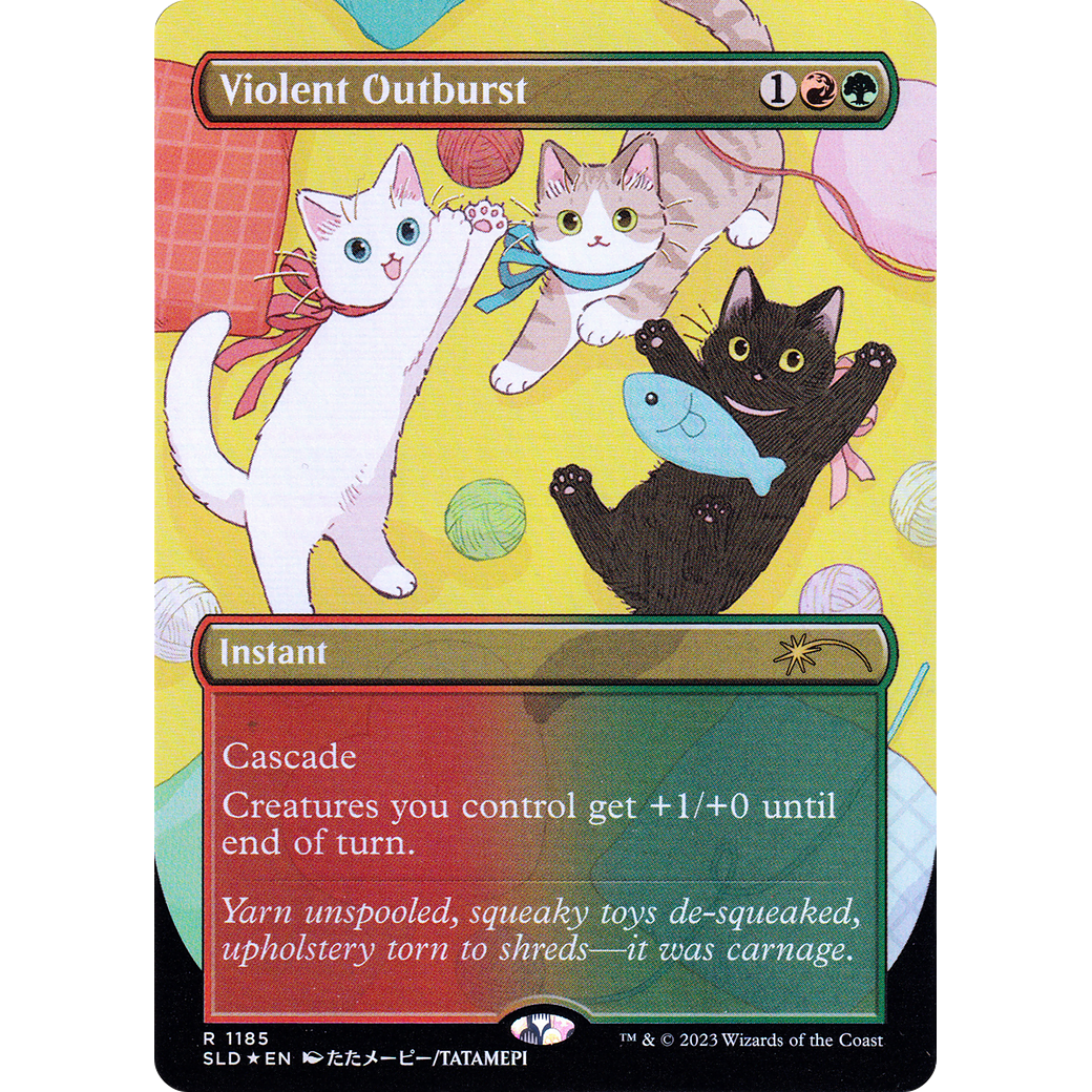 Violent Outburst (SLD-1185) - Secret Lair Drop (Borderless) Foil