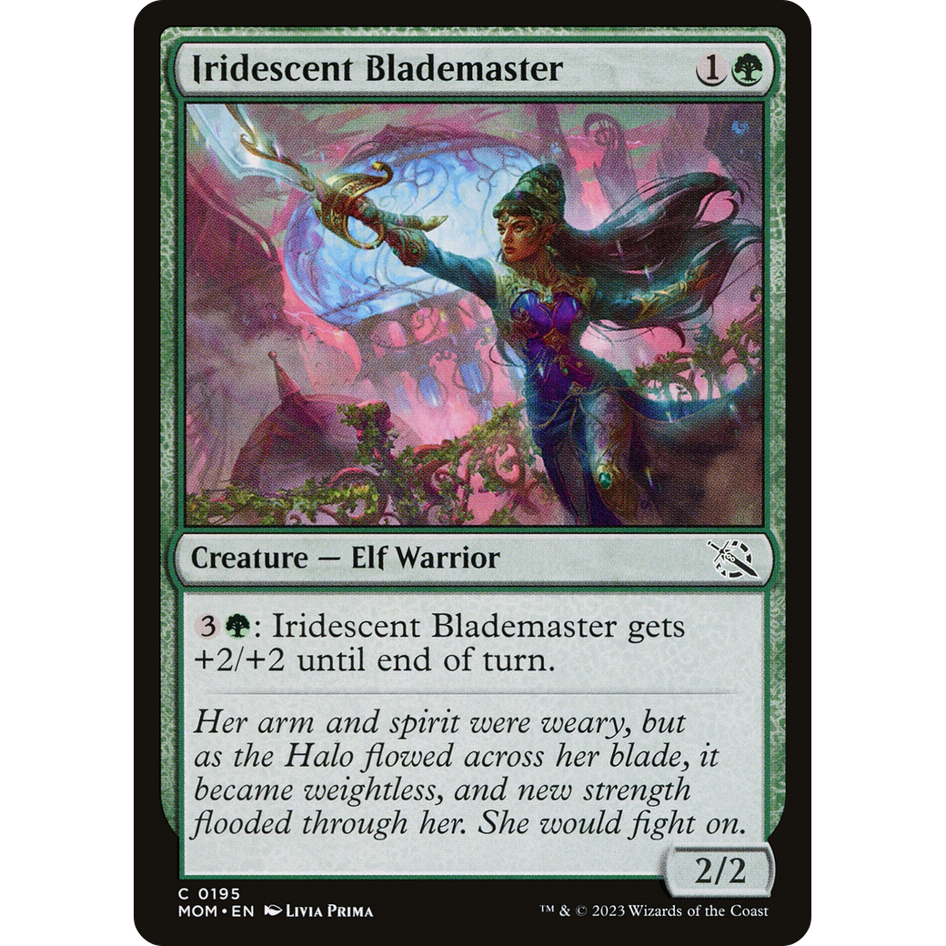 Iridescent Blademaster (MOM-195) - March of the Machine Foil