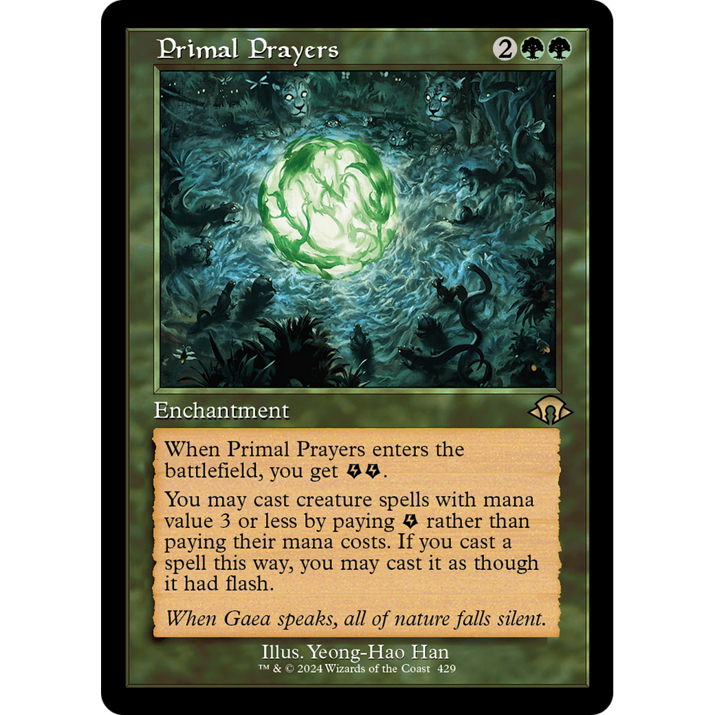Primal Prayers (MH3-429) - Modern Horizons 3 Foil