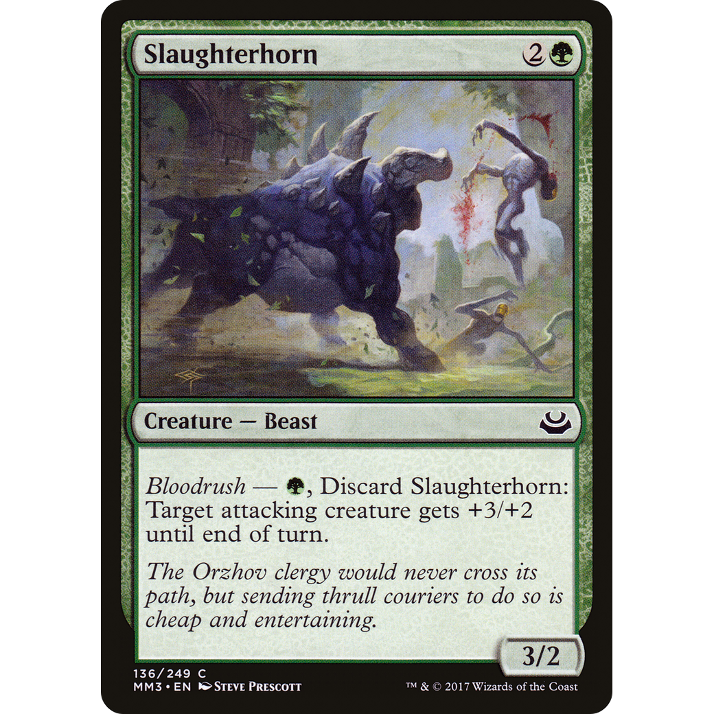 Slaughterhorn (MM3-136) - Modern Masters 2017 Foil