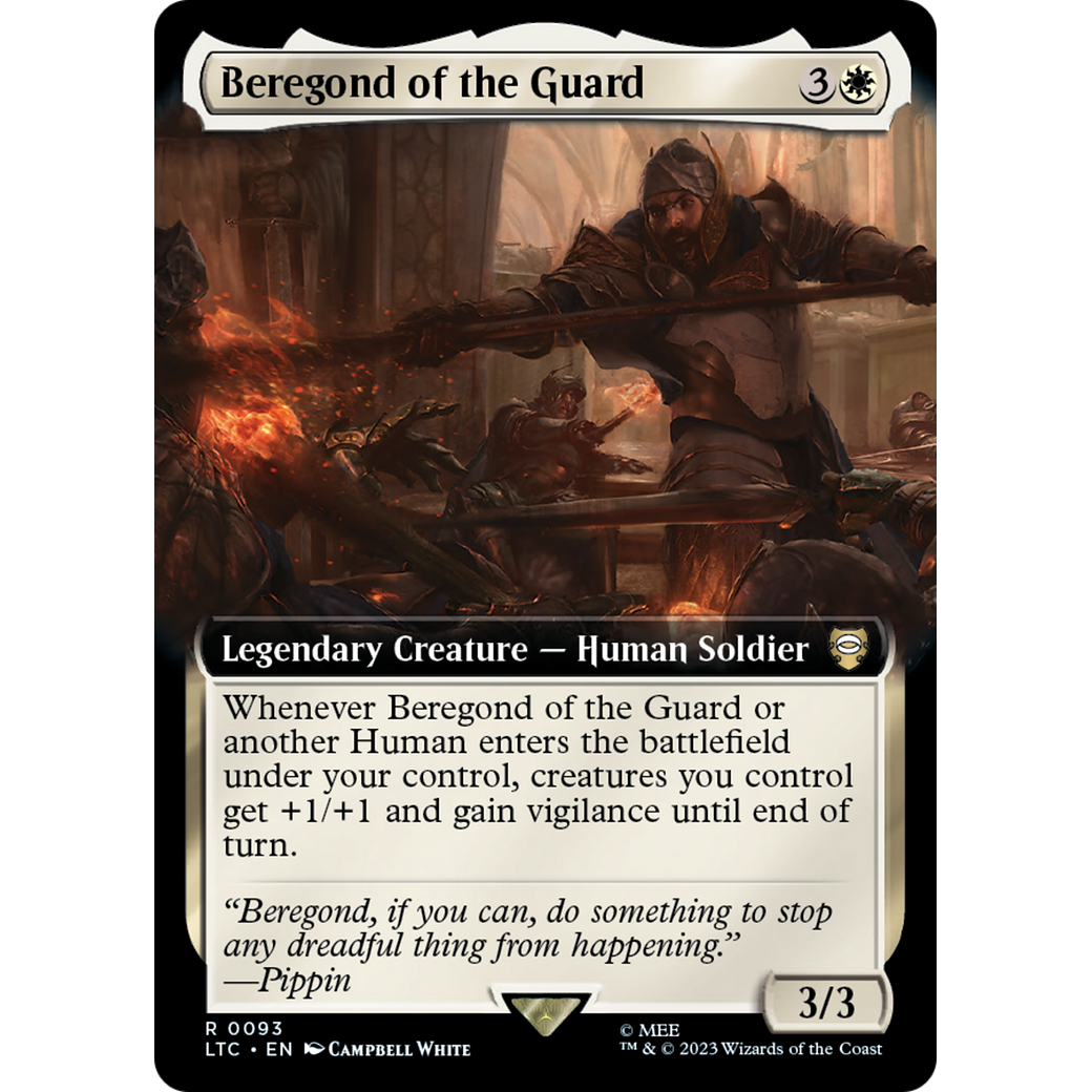 Beregond of the Guard (Extended Art) (LTC-093) - Tales of Middle-earth Commander: (Extended Art) Foil