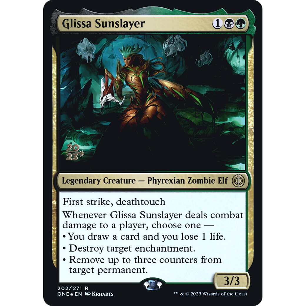 Glissa Sunslayer (PRE-202S) - Phyrexia: All Will Be One Promos Foil