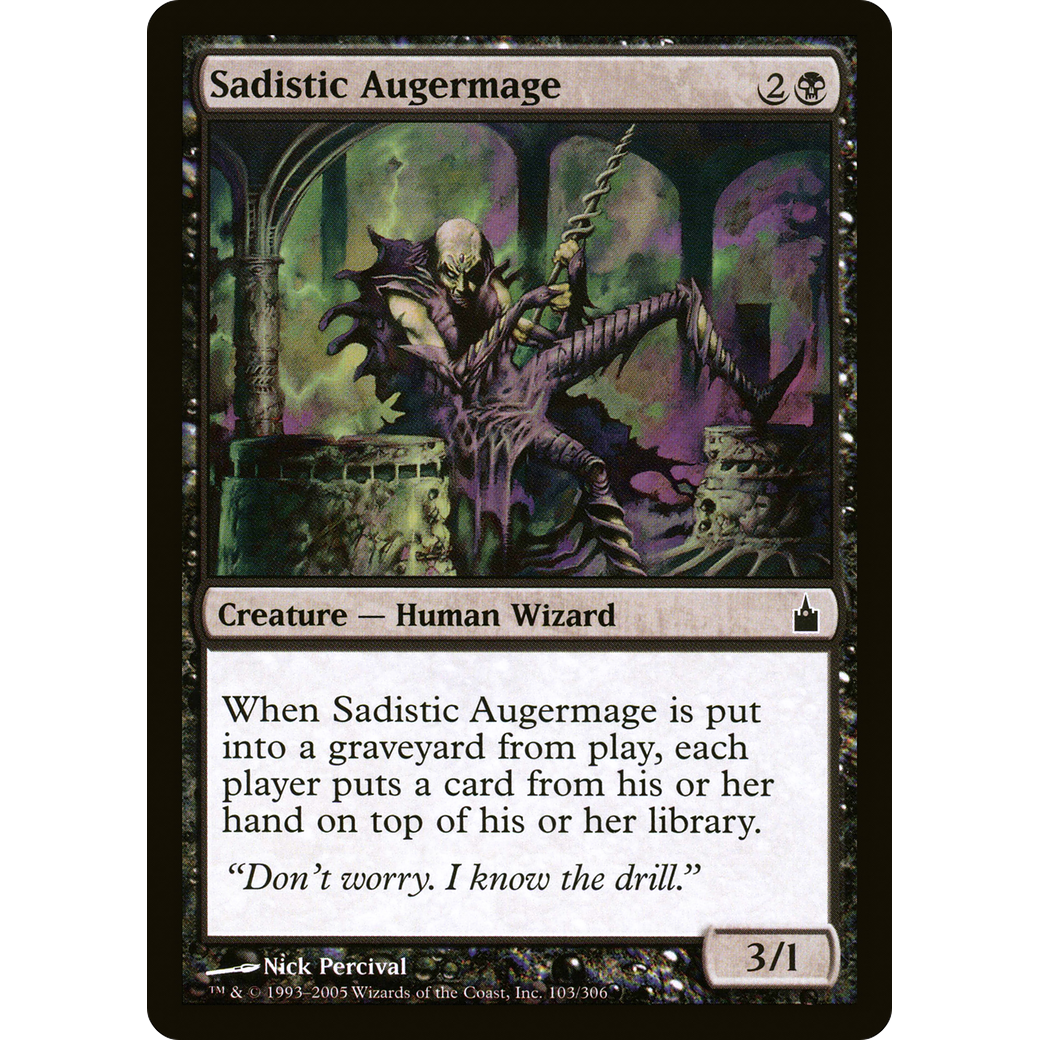 Sadistic Augermage (RAV-103) - Ravnica: City of Guilds
