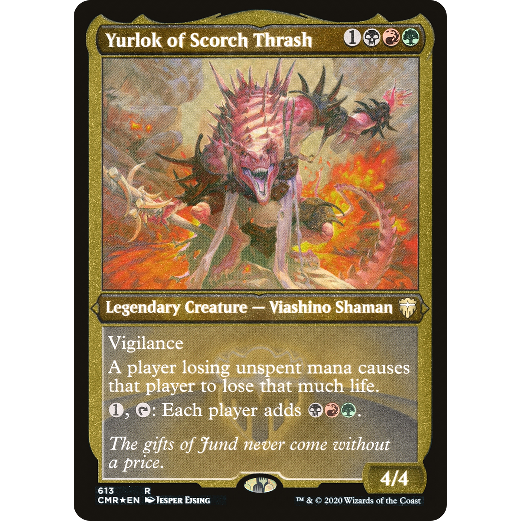 Yurlok of Scorch Thrash (Foil Etched) (CMR-613) - Commander Legends Foil