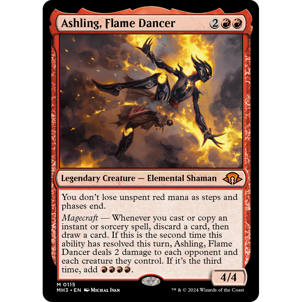 Ashling, Flame Dancer (MH3-115) - Modern Horizons 3 Foil