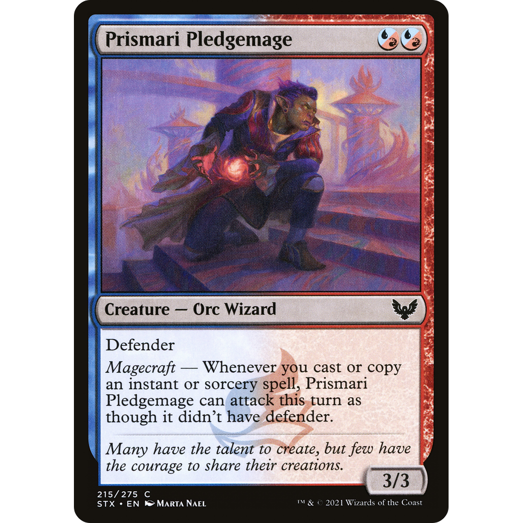 Prismari Pledgemage (STX-215) - Strixhaven: School of Mages Foil