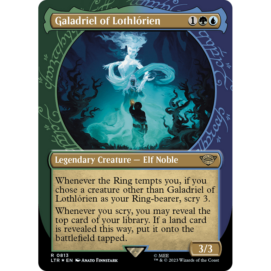 Galadriel of Lothlórien (LTR-813) - The Lord of the Rings: Tales of Middle-earth: (Showcase) (Borderless) Foil