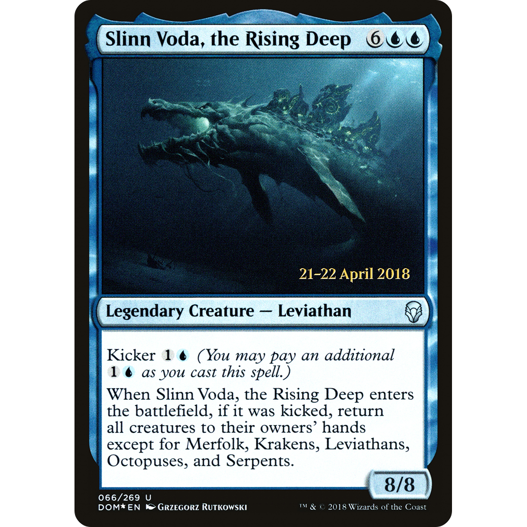 Slinn Voda, the Rising Deep (PRE-066) - Dominaria Promos Foil