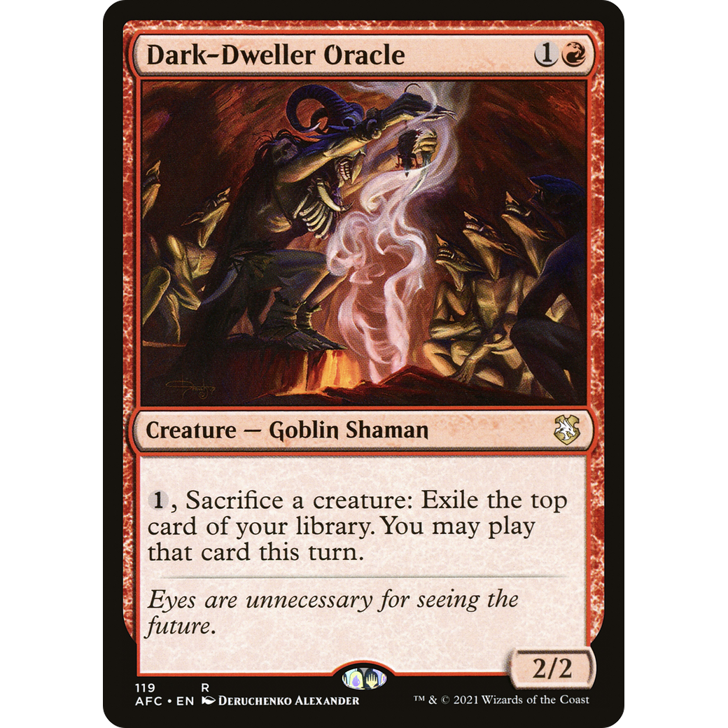 Dark-Dweller Oracle (AFC-119) - Forgotten Realms Commander