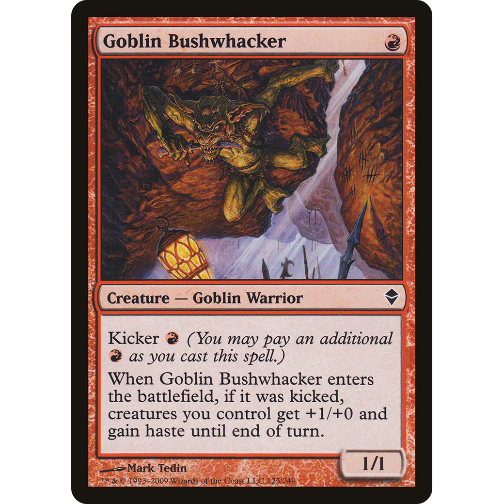 Goblin Bushwhacker (ZEN-125) - Zendikar Foil
