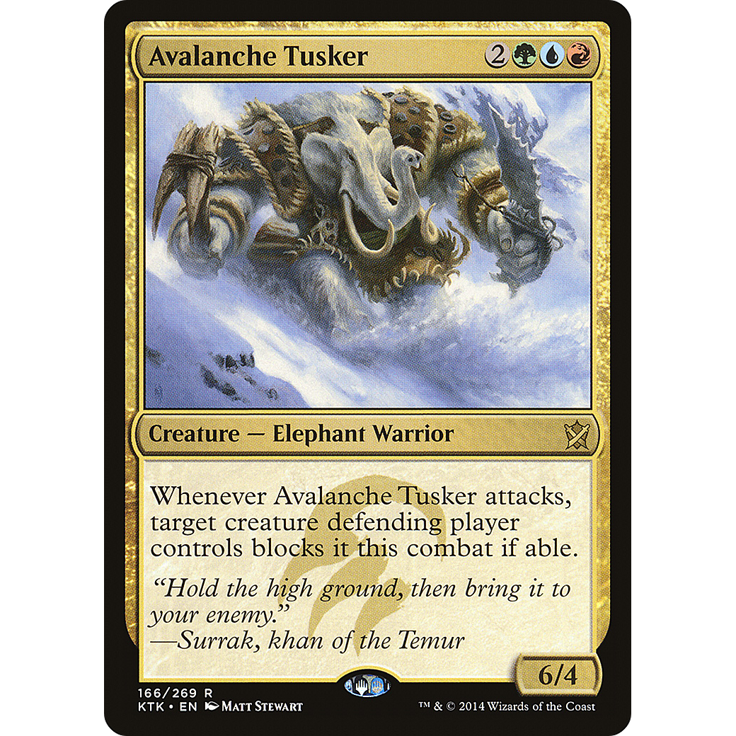 Avalanche Tusker (KTK-166) - Khans of Tarkir