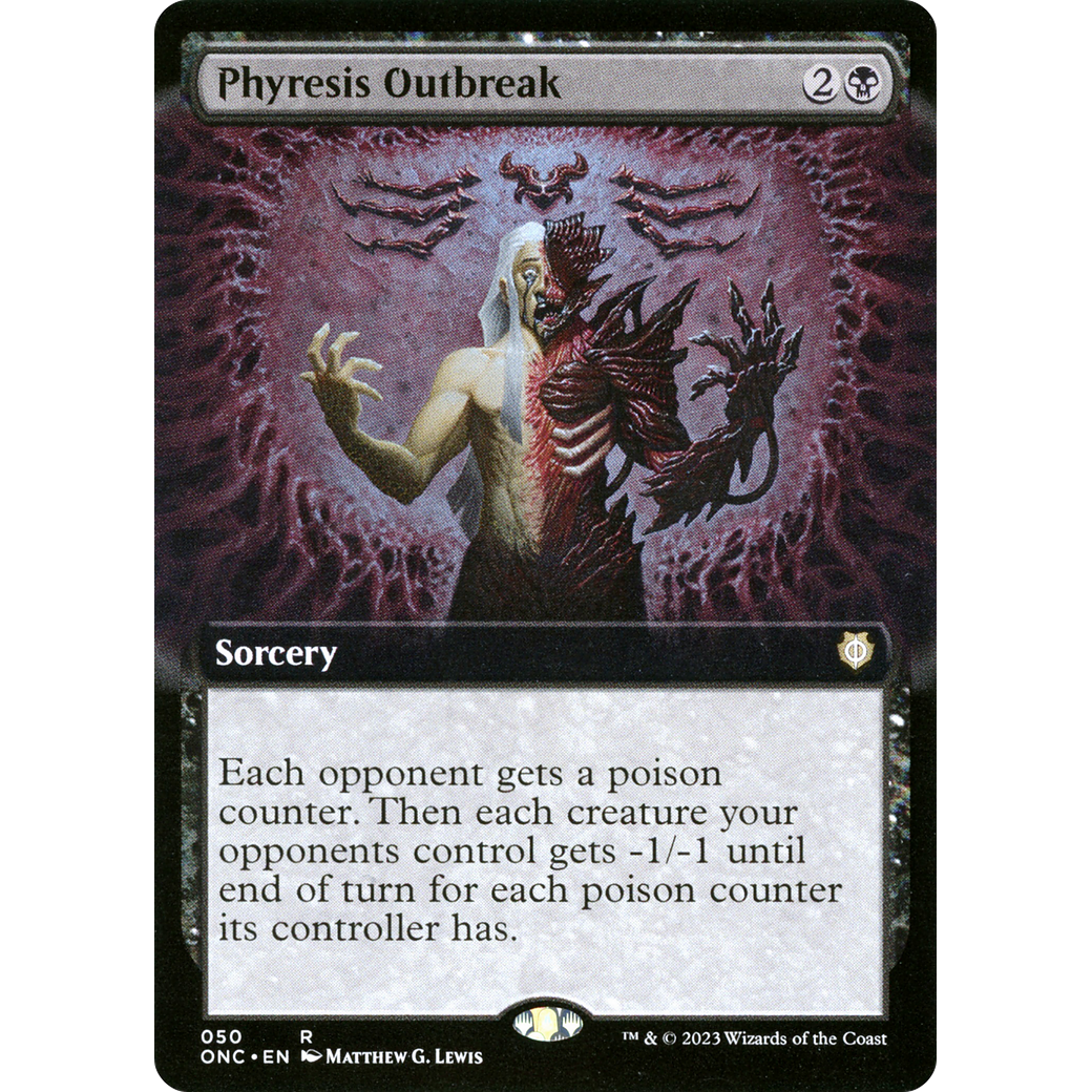Phyresis Outbreak (ONC-050) - Phyrexia: All Will Be One Commander: (Extended Art)
