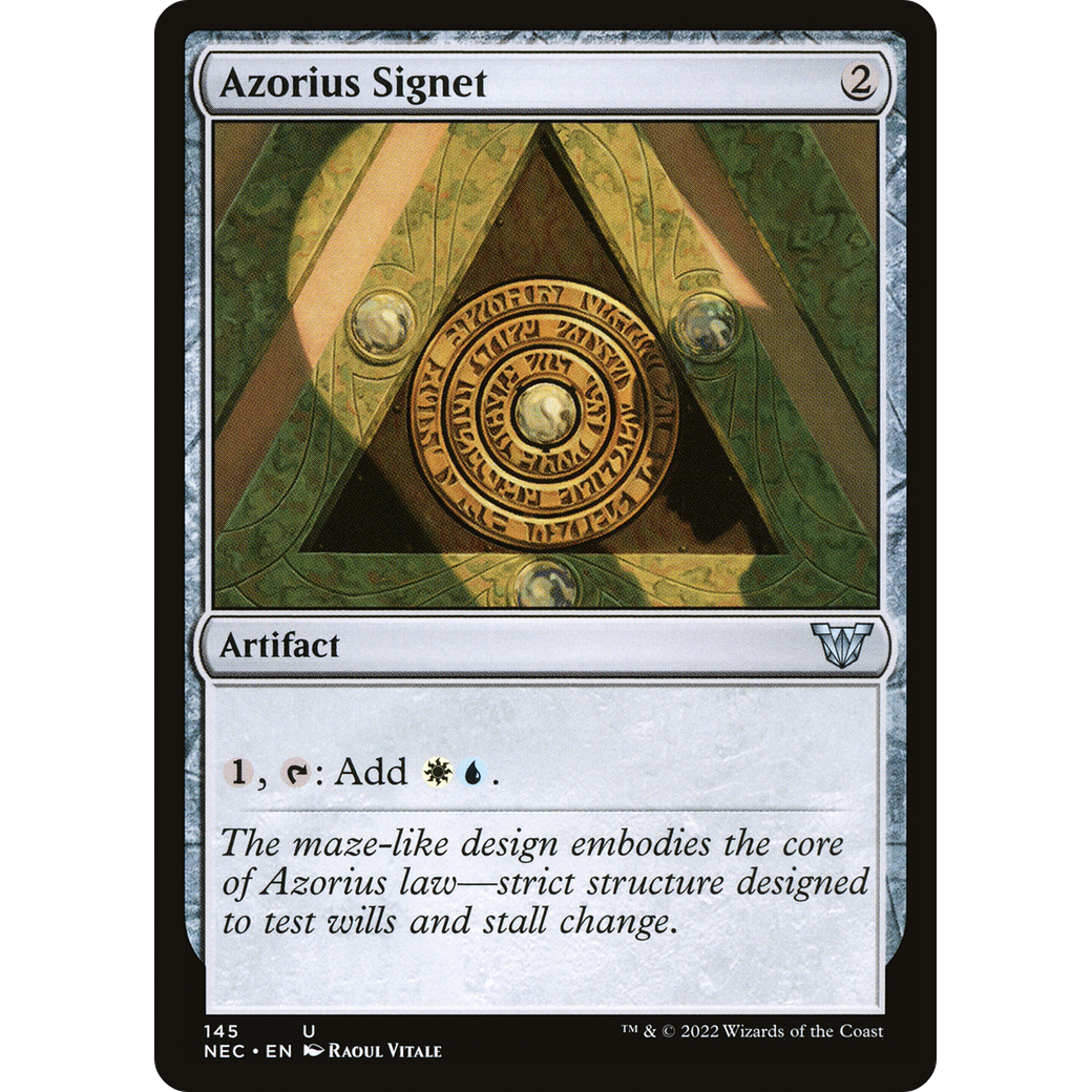 Azorius Signet (NEC-145) - Neon Dynasty Commander