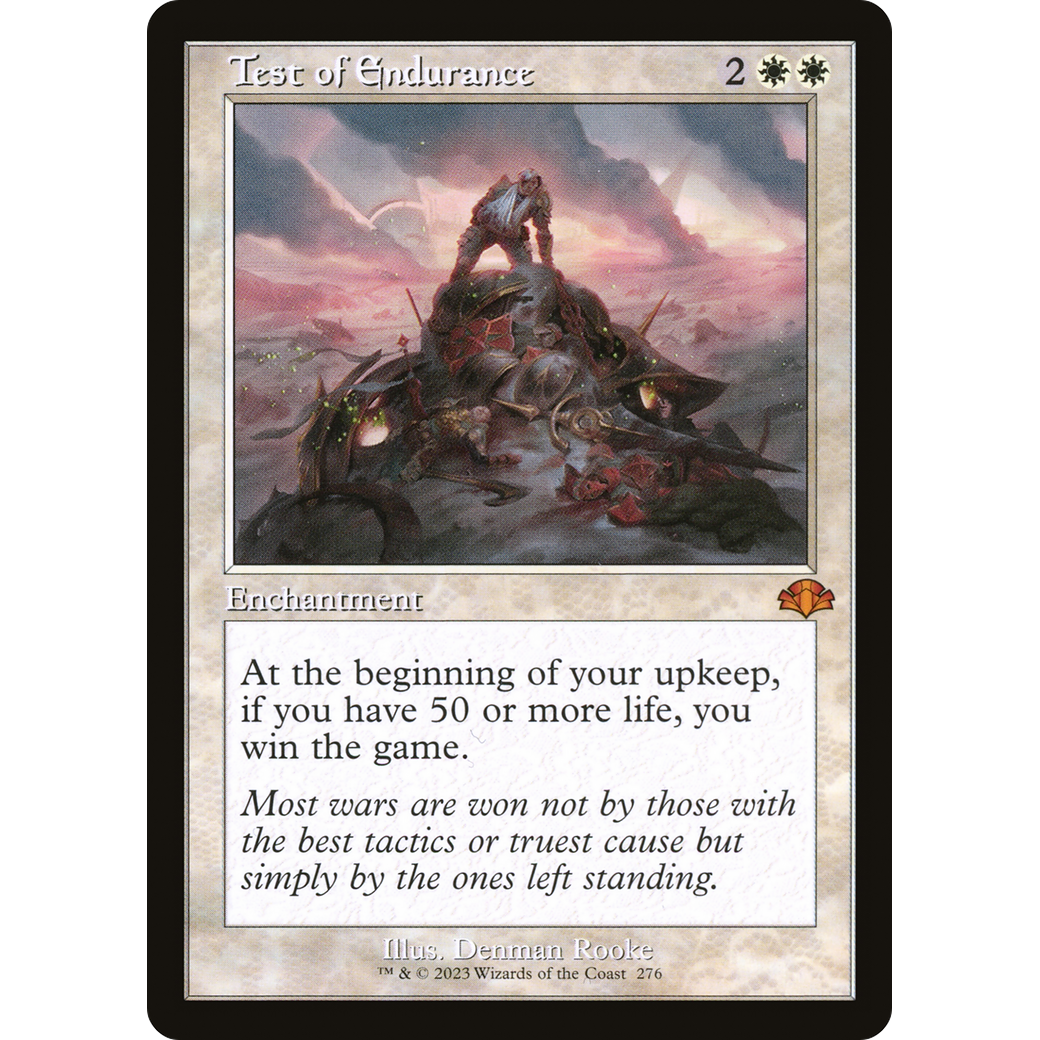 Test of Endurance (Retro Frame) (DMR-276) - Dominaria Remastered Foil