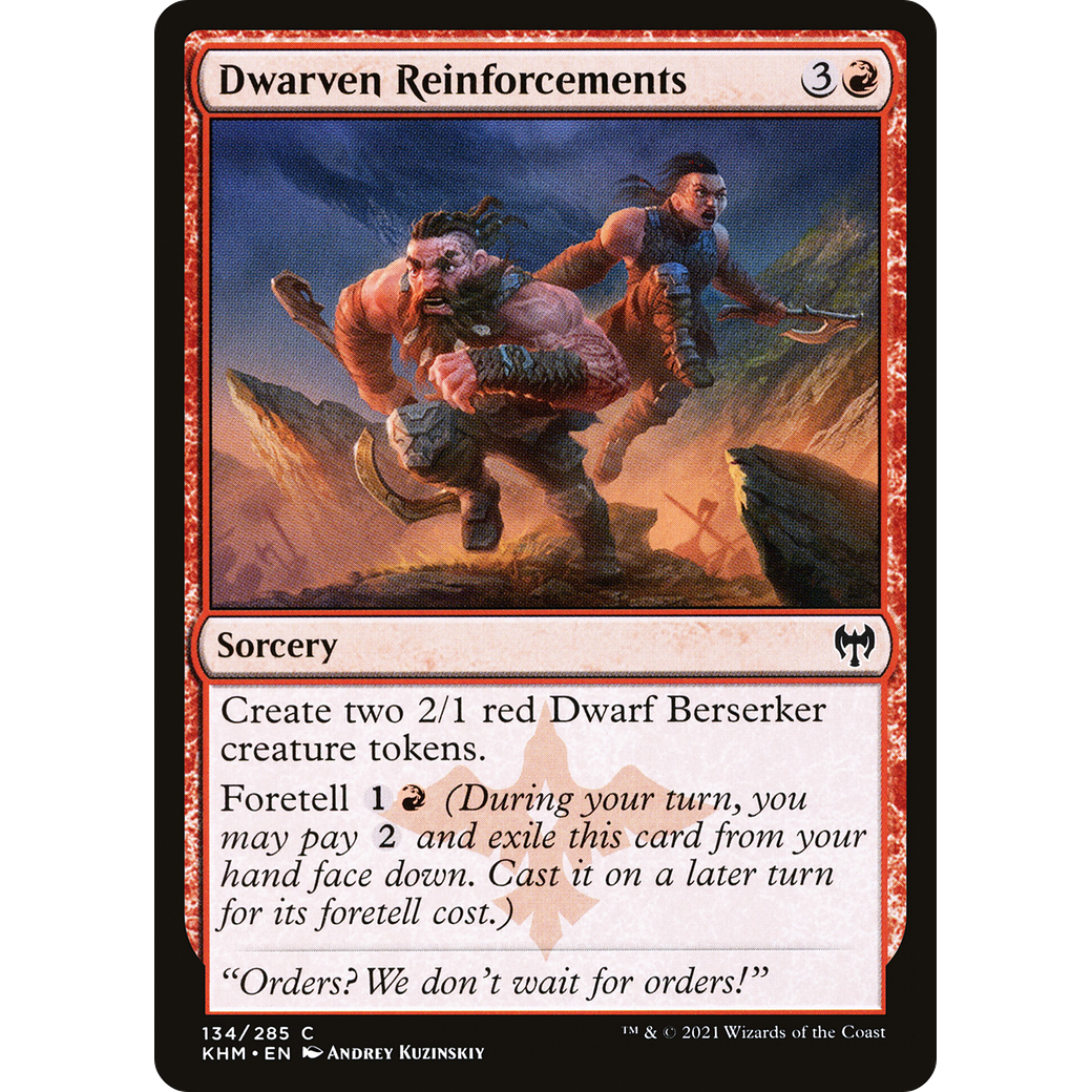 Dwarven Reinforcements (KHM-134) - Kaldheim Foil