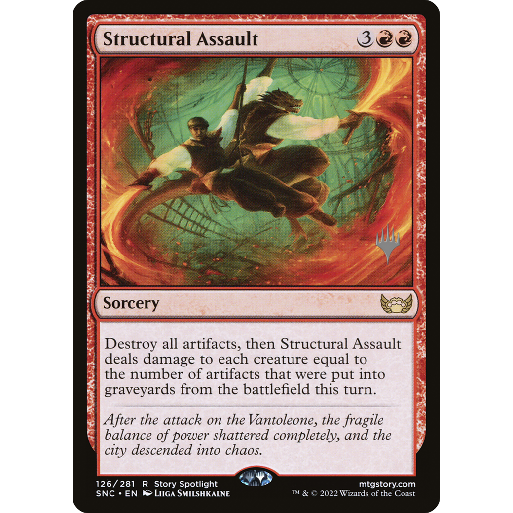 Structural Assault (PPSNC-126) - Streets of New Capenna Promos Foil