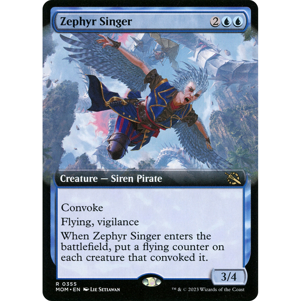 Zephyr Singer (MOM-355) - March of the Machine: (Extended Art) Foil