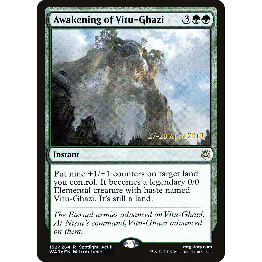Awakening of Vitu-Ghazi (PRE-152) - War of the Spark Promos Foil