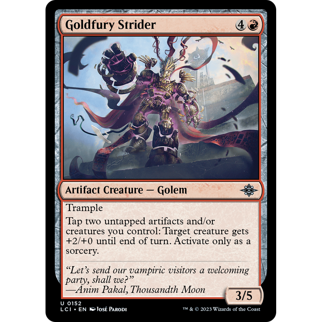 Goldfury Strider (LCI-152) - The Lost Caverns of Ixalan