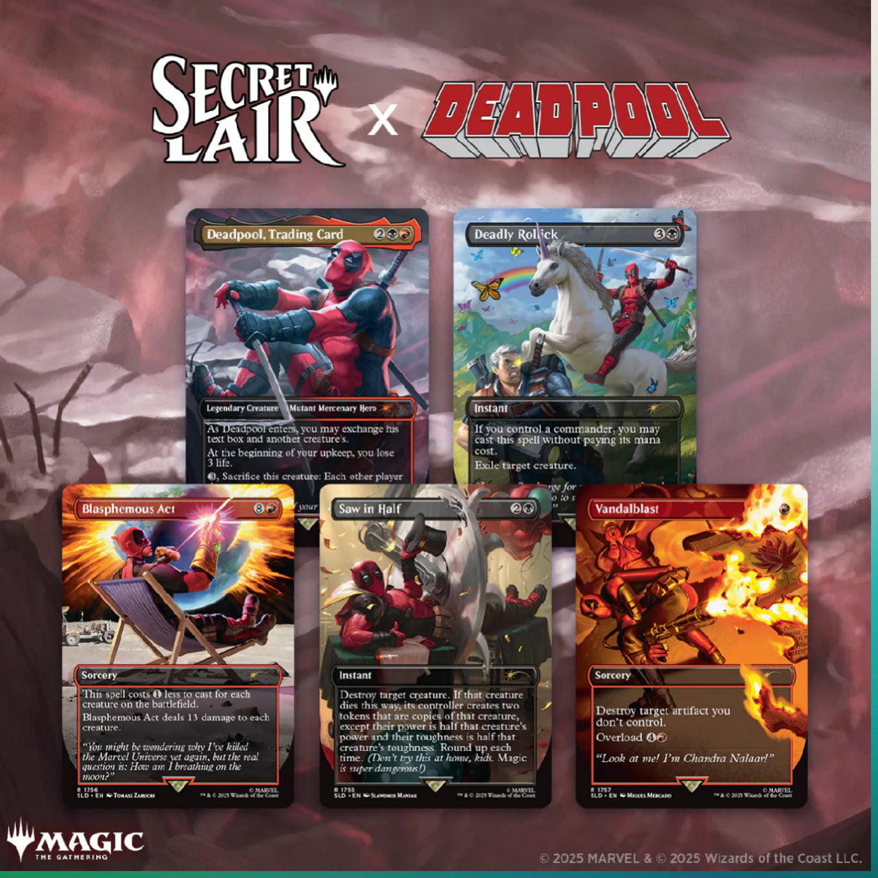 Magic the Gathering: Secret Lair X Marvel’s Deadpool 6 Nonfoil