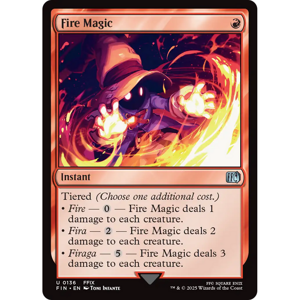 Fire Magic (FIN-136) - FINAL FANTASY Foil