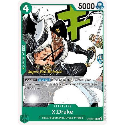 X.Drake (ST02-014) - Super Pre-Release Starter Deck 2: Worst Generation