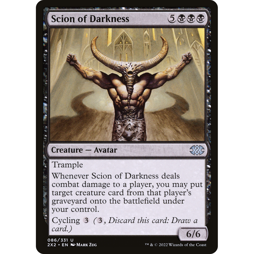 Scion of Darkness (2X2-086) - Double Masters 2022 Foil