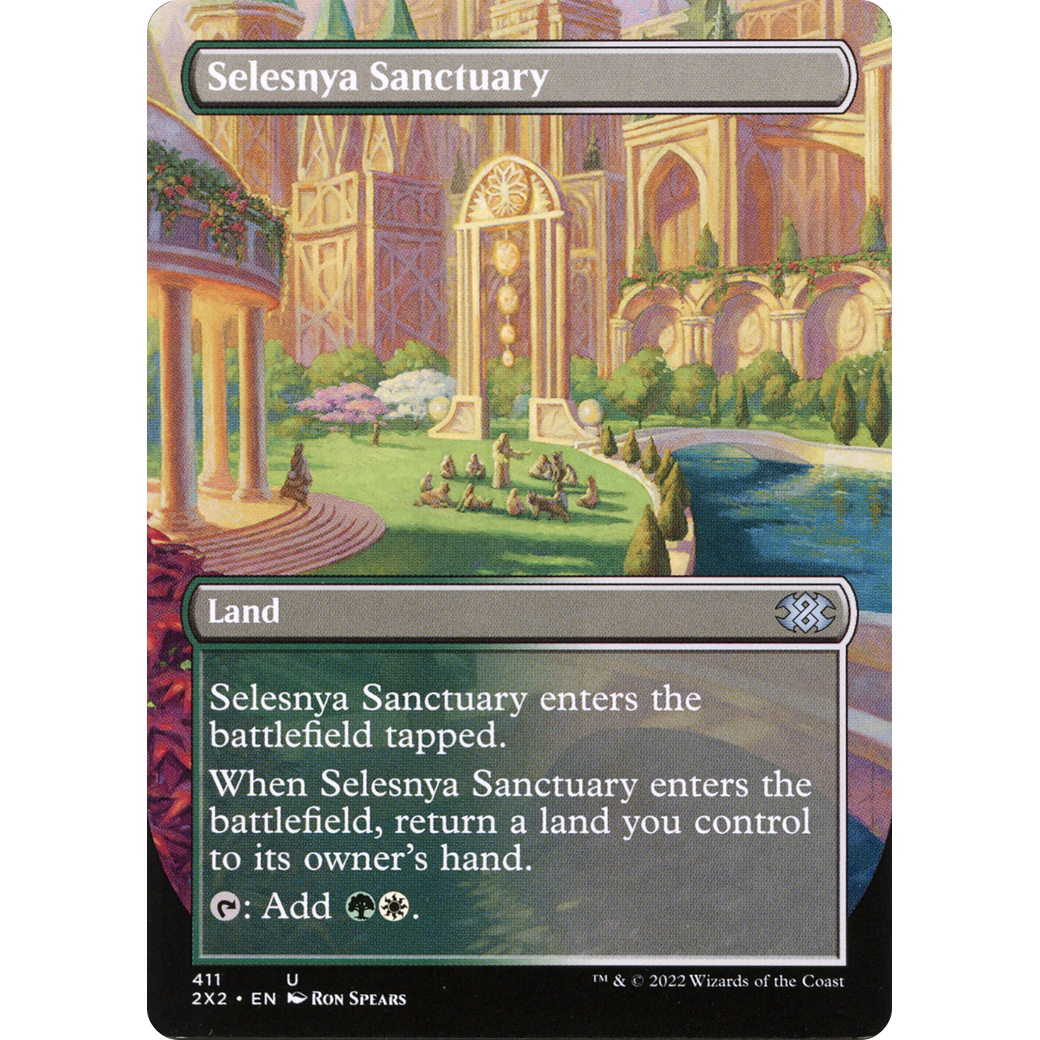 Selesnya Sanctuary (Borderless) (2X2-411) - Double Masters 2022 (Borderless)
