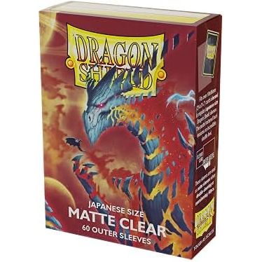 Dragon Shield: Clear Matte Japanese Size 60ct Outer Sleeves