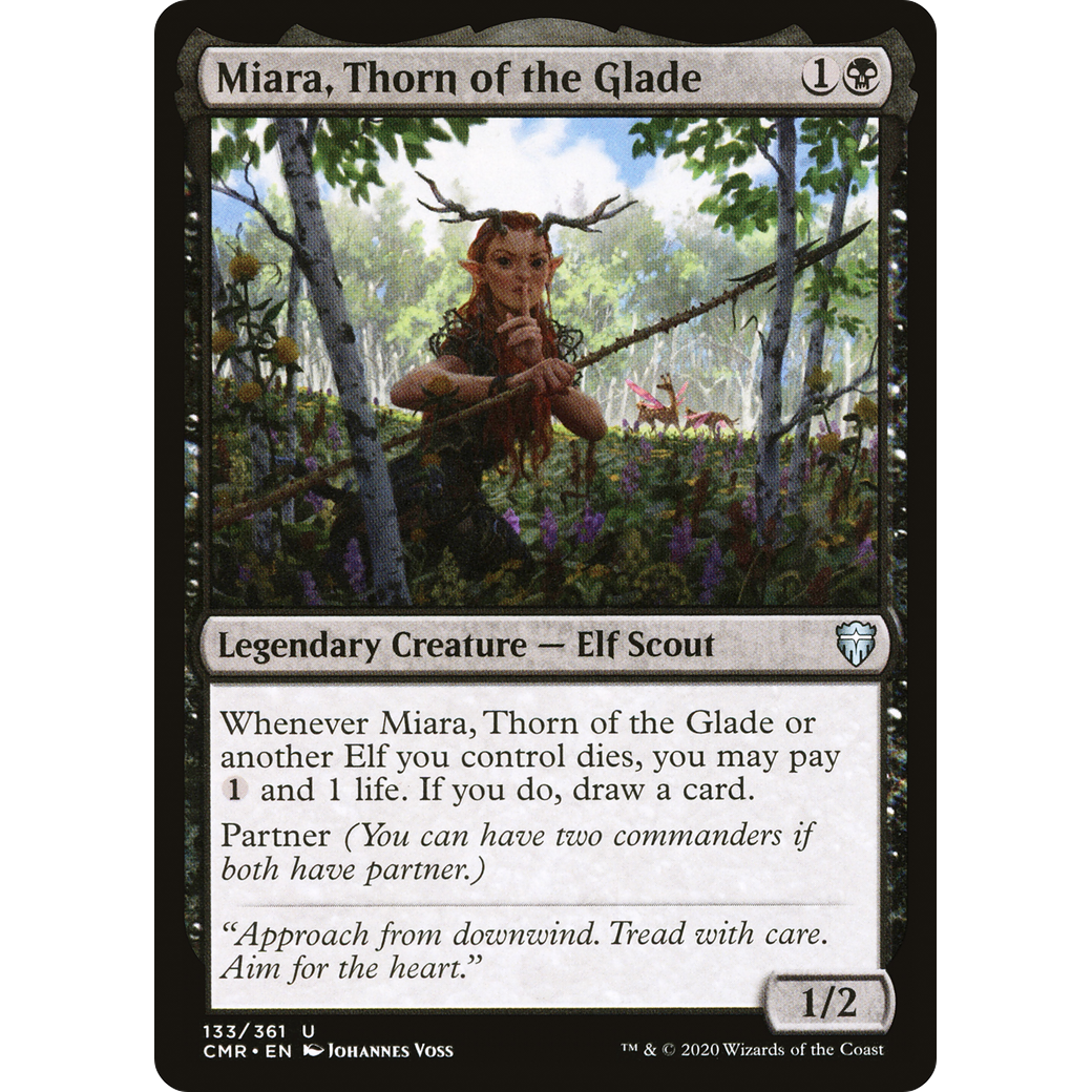 Miara, Thorn of the Glade (CMR-133) - Commander Legends Foil
