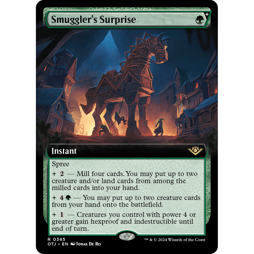 Smuggler's Surprise (OTJ-345) - Outlaws of Thunder Junction: (Extended Art, spree) Foil