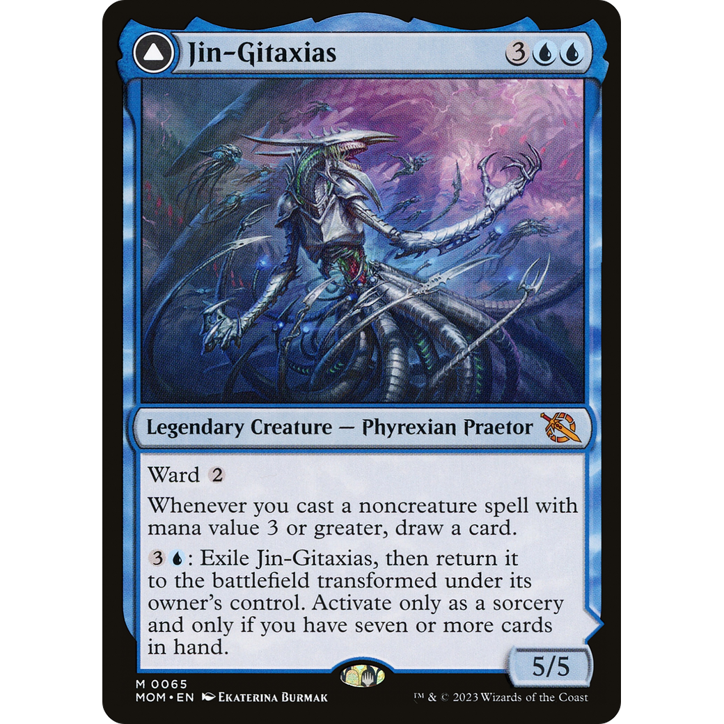 Jin-Gitaxias // The Great Synthesis (MOM-065) - March of the Machine Foil