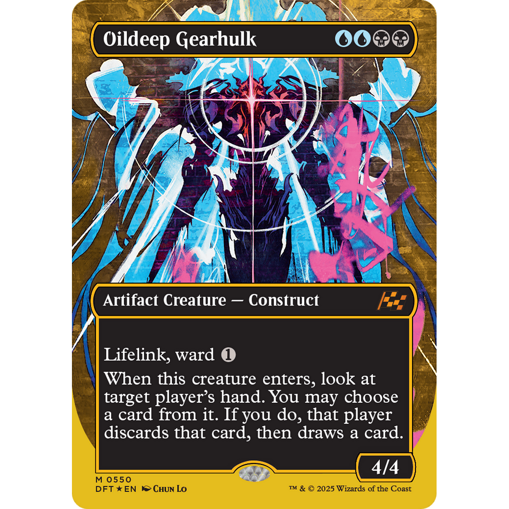 Oildeep Gearhulk (DFT-550) - Aetherdrift (Borderless) Foil