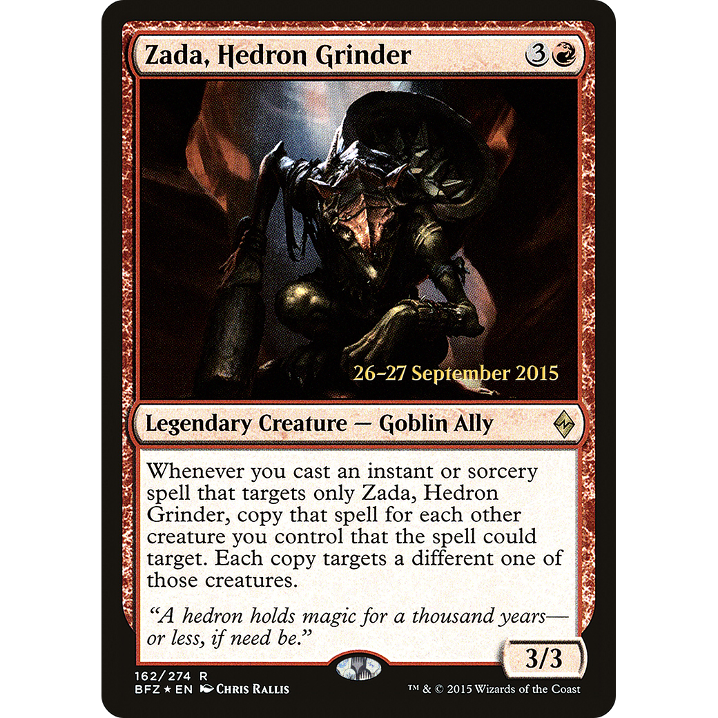 Zada, Hedron Grinder (PRE-162) - Battle for Zendikar Promos Foil