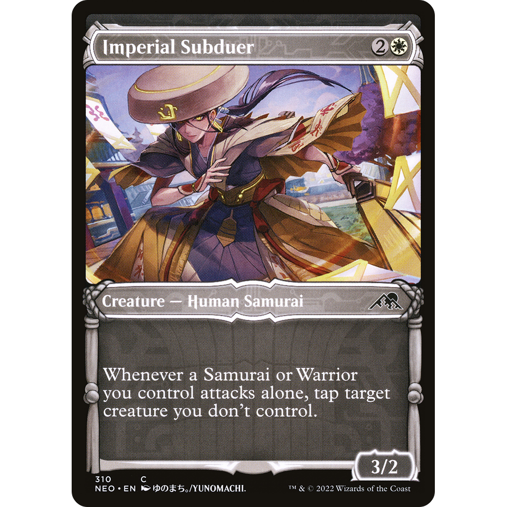 Imperial Subduer (NEO-310) - Kamigawa: Neon Dynasty: (Showcase) Foil