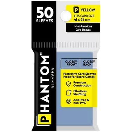 Phantom Sleeves: Yellow Glossy/Glossy 50ct 41mmX63mm