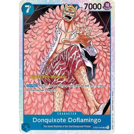 Donquixote Doflamingo (ST03-009) - Super Pre-Release Starter Deck 3: The Seven Warlords of the Sea Foil