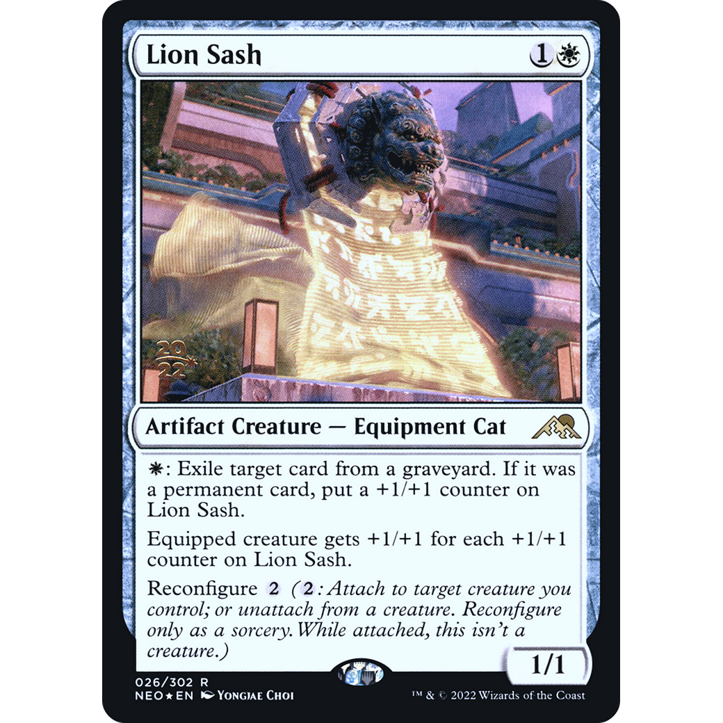 Lion Sash (PRE-26S) - Kamigawa: Neon Dynasty Promos Foil