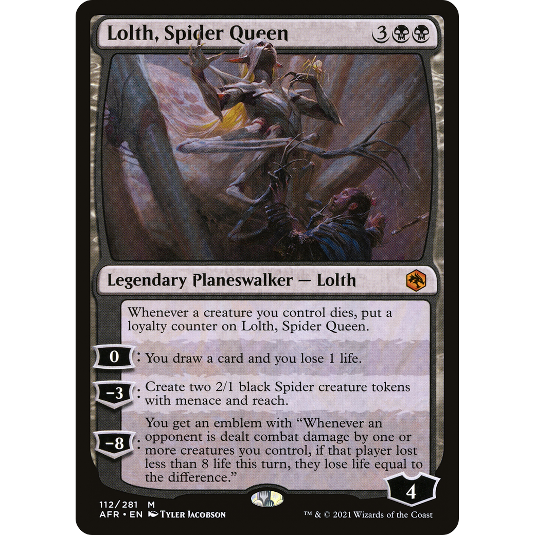 Lolth, Spider Queen (AFR-112) - Adventures in the Forgotten Realms