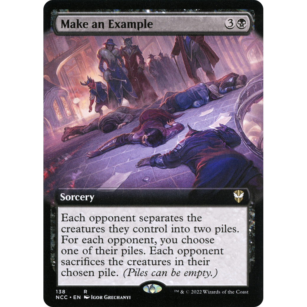 Make an Example (Extended Art) (NCC-138) - New Capenna Commander: (Extended Art)