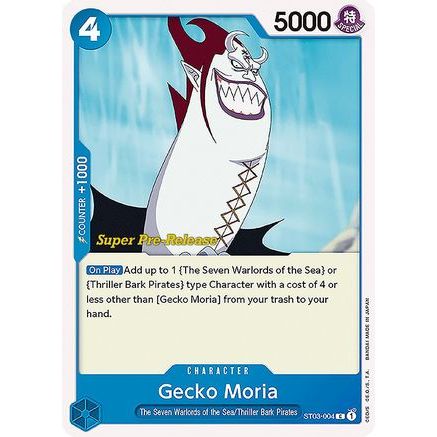 Gecko Moria (ST03-004) - Super Pre-Release Starter Deck 3: The Seven Warlords of the Sea