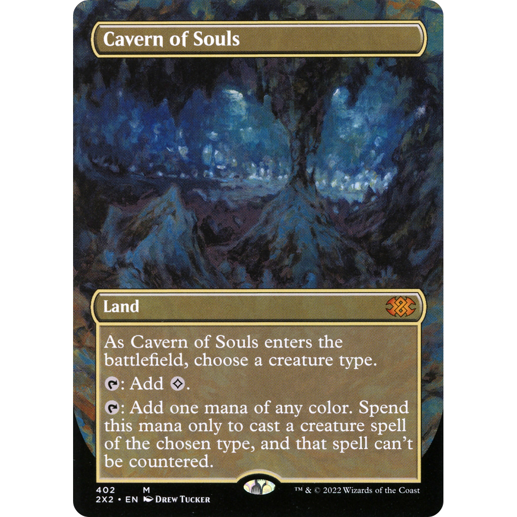 Cavern of Souls (Borderless) (2X2-402) - Double Masters 2022 (Borderless) Foil