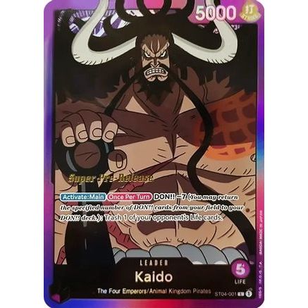 Kaido (001) (ST04-001) - Super Pre-Release Starter Deck 4: Animal Kingdom Pirates Foil
