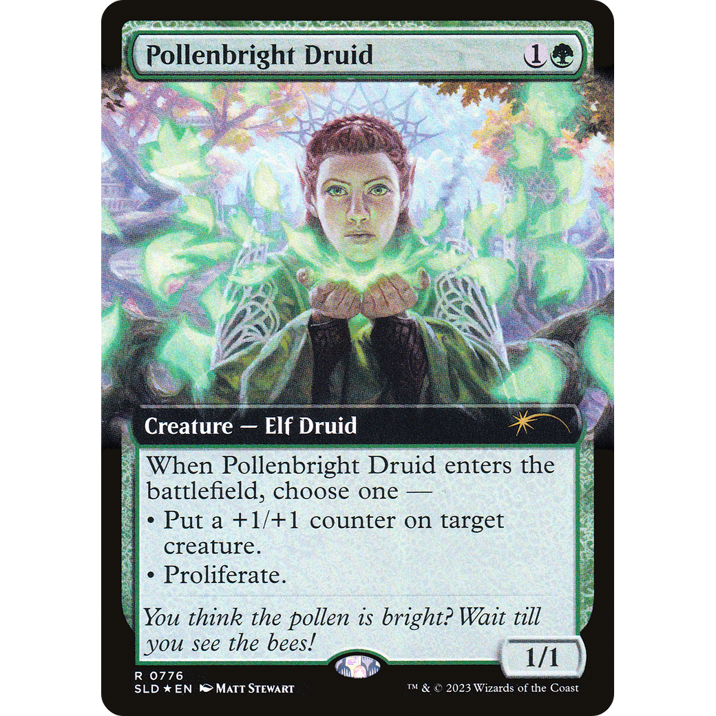 Pollenbright Druid (Extended Art) (SLD-776) - Secret Lair Drop: (Extended Art) Foil