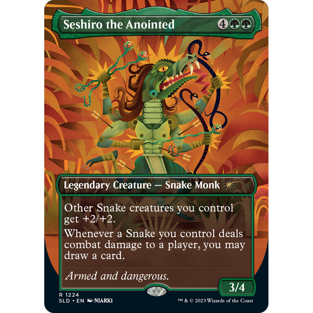 Seshiro the Anointed (SLD-1224) - Secret Lair Drop (Borderless) Foil