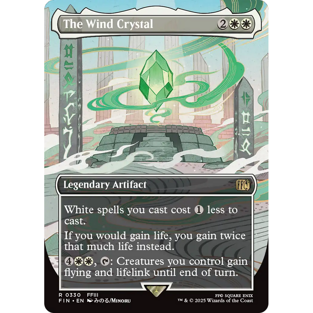The Wind Crystal (FIN-330) - FINAL FANTASY (Borderless) Foil