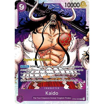 Kaido (003) (ST04-003) - Super Pre-Release Starter Deck 4: Animal Kingdom Pirates Foil