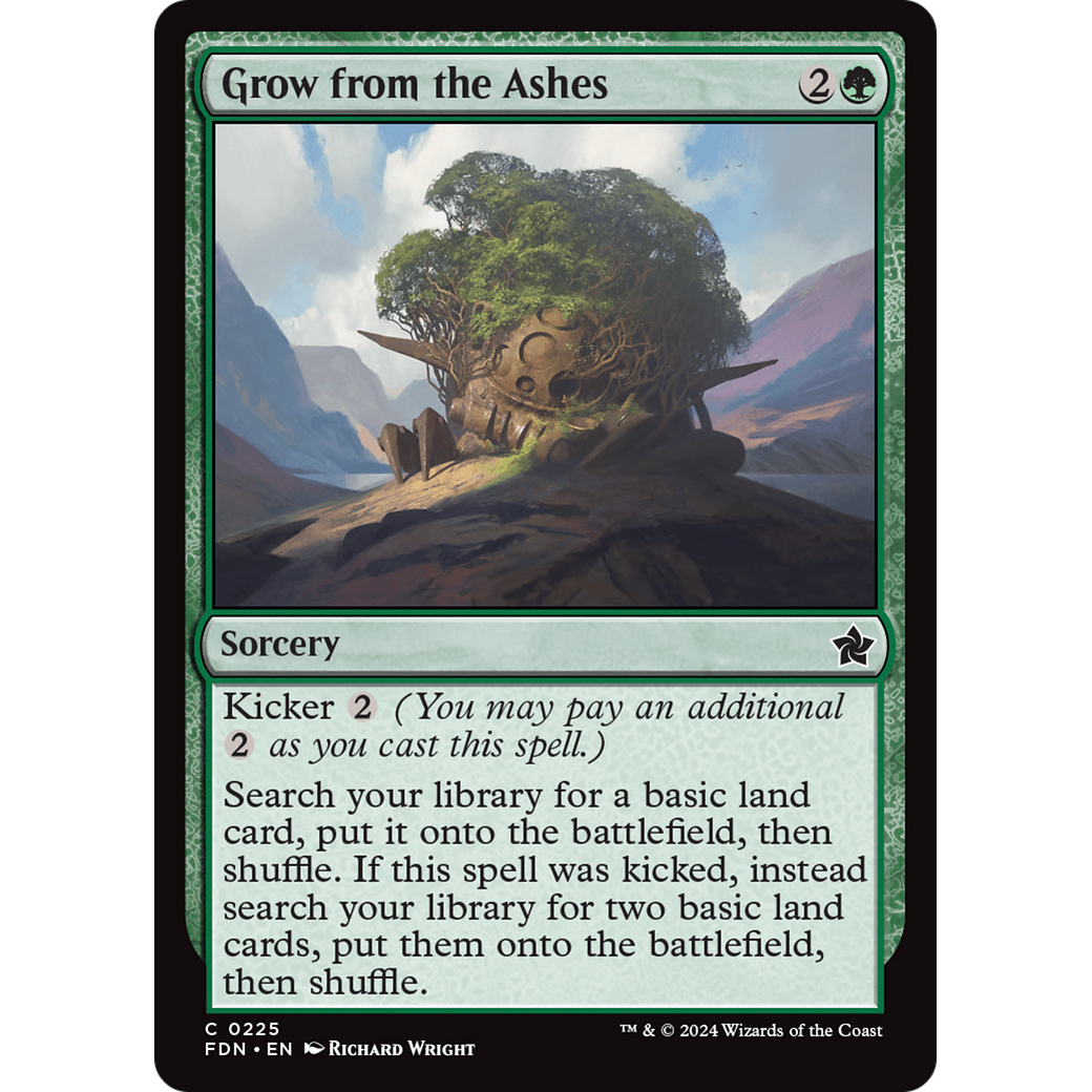 Grow from the Ashes (FDN-225) - Foundations Foil