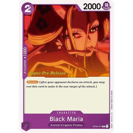 Black Maria (ST04-011) - Super Pre-Release Starter Deck 4: Animal Kingdom Pirates